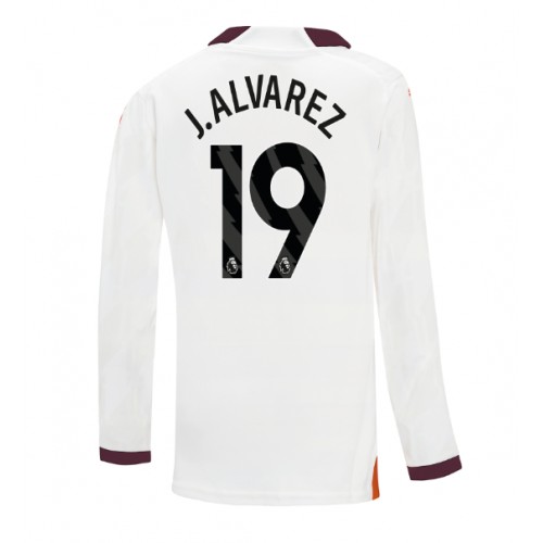Pánský Fotbalový dres Manchester City Julian Alvarez #19 2023-24 Venkovní Dlouhý Rukáv